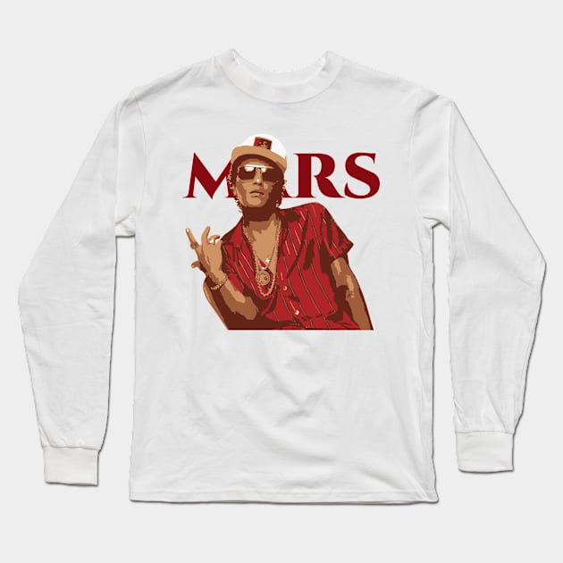 Bruno Mars Tribute - Bruno Michael Jackson Prince Kendrick Lamar Sza Ed Sheeran Music Lauryn Hill Anderson Paak Long Sleeve T-Shirt by TributeDesigns